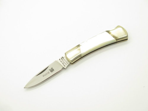 Vintage 80s Parker Imai Seki Japan Wildcat MOP 3" Folding Pocket Lockback Knife