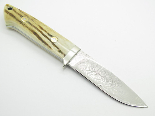 Seizo Imai Seki Custom Loveless LG Hunter Stag VG-10 Damascus Fixed Knife