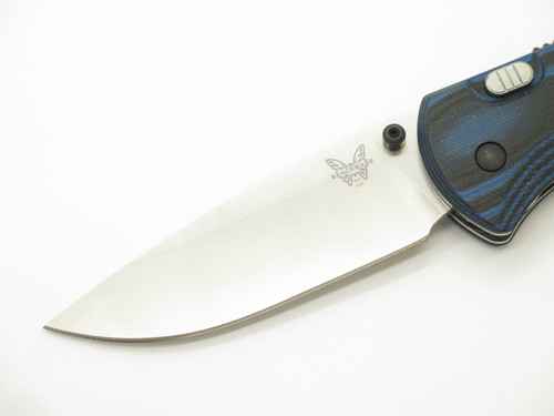 Benchmade 665 APB Blue/black G10 Handle 154CM Folding Pocket Knife