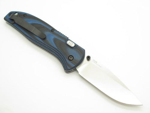 Benchmade 665 APB Blue/black G10 Handle 154CM Folding Pocket Knife