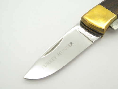 Vtg Explorer 11-330 Turkey Folding Hunter Seki Japan Lockback Knife & Sheath NOS