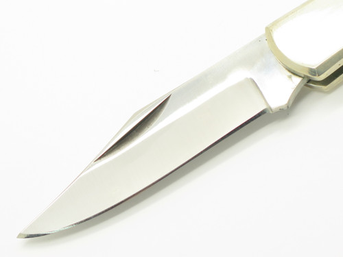 Vintage 1980s Parker Imai Prototype Seki Japan Wood 3.5" Folding Lockback Knife
