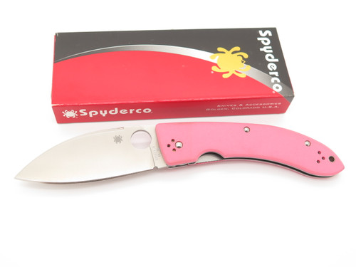 Spyderco C143GPNP Seki Japan Bob Lum Chinese Folder Pink Folding Pocket Knife