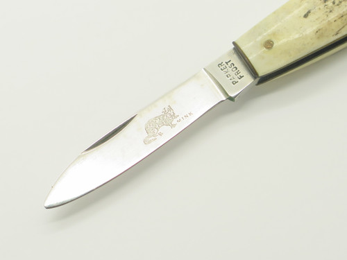Vintage 1976-1978 Parker Frost Mink Imai Seki Japan 2.87" Stag Folding Knife