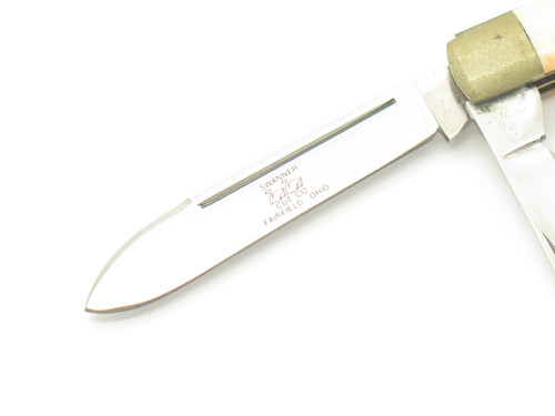 Vintage 1970s-80s Swanner Cut Co. 3" Imai Seki Japan Smooth Bone Pocket Knife