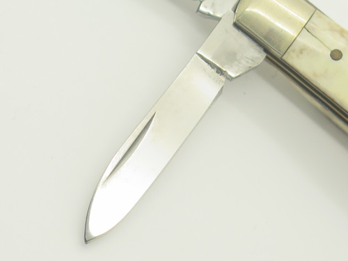 Vintage 1970s-80s Swanner Cut Co. Imai Seki Japan Stag 3" Gunstock Pocket Knife