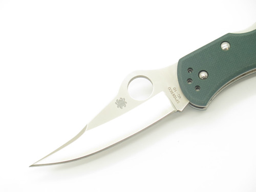 Spyderco Worker Seki City Japan Green G10 Sprint Run VG-10 Folding Pocket Knife