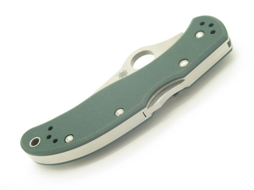 Spyderco Worker Seki City Japan Green G10 Sprint Run VG-10 Folding Pocket Knife