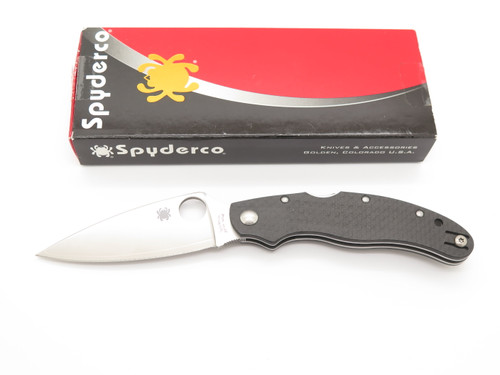 Spyderco Caly 3.5 Seki Japan Carbon Fiber ZDP-189 Folding Pocket Knife