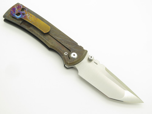 Chaves Ultramar Redencion 229 Tanto Custom Titanium Framelock Folding Knife