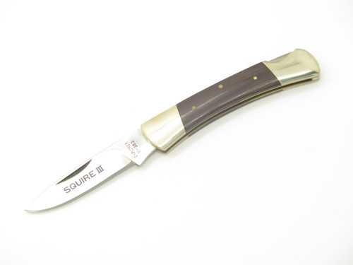 Vintage 1980s Explorer Squire III Imai Seki Japan 3.37" Micarta Lockback Knife