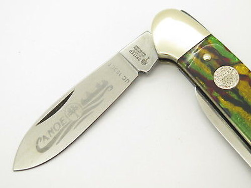 Vtg United Boker Solingen 135 Christmas Tree Canoe Folding Pocket Knife