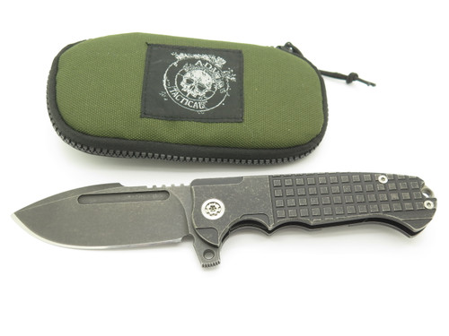 ADV Harpoon F-17 Andre De Villiers Black Titanium Folder Folding Pocket Knife