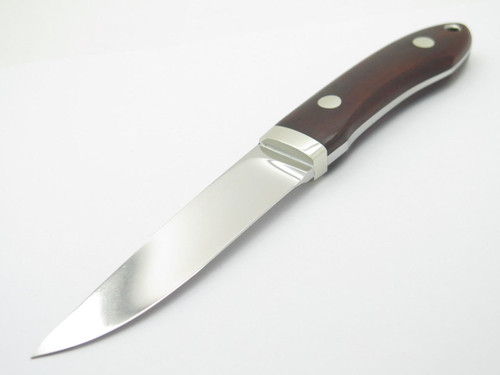 Seizo Imai Seki Custom Loveless Large Caper ATS-34 & Wood Fixed Blade Knife