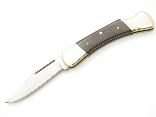 Vintage 80s Explorer Seizo Imai Seki Japan Small Folding 3" Wood Lockback Knife