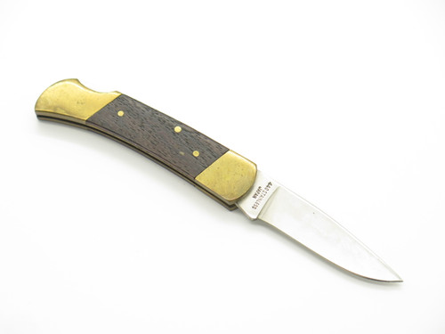 Vintage 1980s Explorer 11-300 Imai Seki Japan 2.87" Lockback Wood Folding Knife