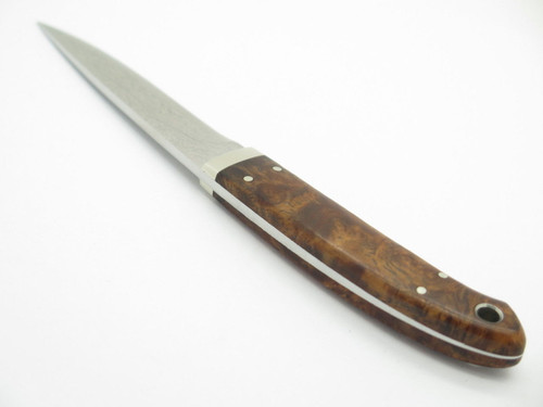 Seizo Imai Seki Custom Loveless Caper Burlwood & VG-10 Damascus Fixed Knife