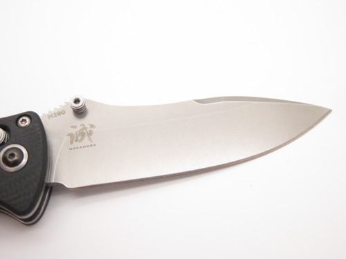 Benchmade 484 Nakamura M390 Black G10 Axis Lock Folding Pocket Knife