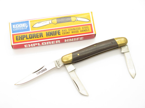 Vintage 1980s Explorer 11-173 Seizo Imai 3.25" Seki Japan Wood Folding Knife