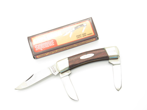 Vintage 1980s Explorer 11-379 Seizo Imai Seki Japan 3.75" Wood Folding Knife