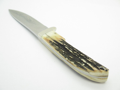 Seizo Imai Seki Custom Loveless Skinner Sambar Stag & VG-10 Damascus Fixed Knife