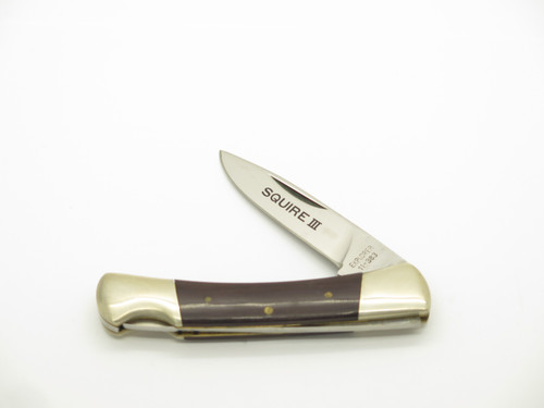 Vintage 1980s 11-383 Explorer Seizo Imai Seki Japan Lockback 3.37" Micarta Knife