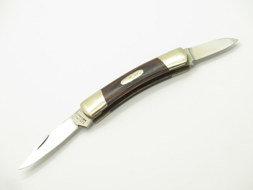 Vintage 80s 11-377 Explorer Seizo Imai Seki Japan Wood Small 2.5" Folding Knife