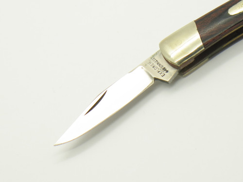 Vintage 80s 11-377 Explorer Seizo Imai Seki Japan Wood Small 2.5" Folding Knife