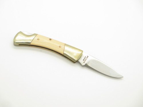 Vintage 80s 11-391 Explorer Seizo Imai Seki Japan 2.75" Micarta Lockback Knife
