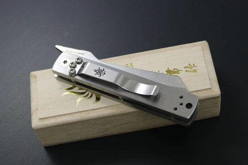 Kanetsune Seki Japan KB-562 Tanzaku-Tou Higonokami AUS-8 Stainless Handle Higo