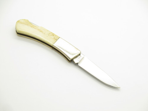 Vintage 80s Frost Cutlery Seizo Imai Seki Japan Lockback Smooth Bone 2.75" Knife