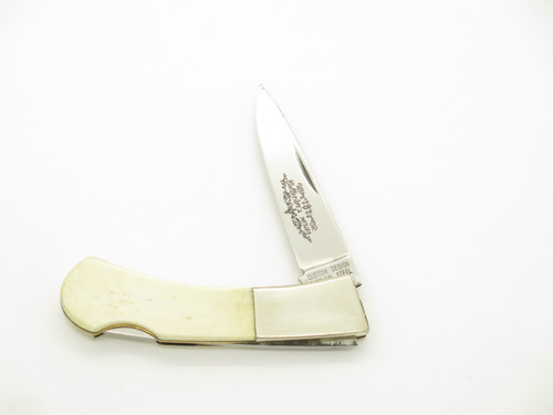 Vintage 80s Frost Cutlery Seizo Imai Seki Japan Smooth Bone Lockback 2.75" Knife