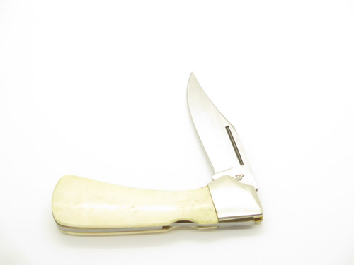 Vintage 1980s Frost Cutlery Seizo Imai 4" Seki Japan Cow Bone Lockback Knife