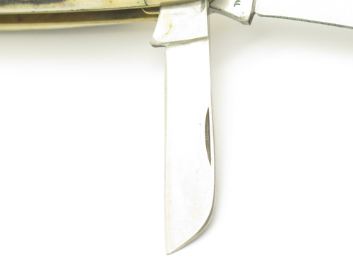 Vintage 80s Frost Cutlery Stockman Seizo Imai Seki Japan Folding 4" Stag Knife