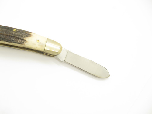 Vintage 80s Frost Cutlery Seizo Imai Seki Japan 4" Second Cut Folding Stag Knife