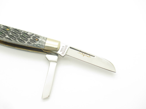 Vintage 80s Frost Cutlery Seizo Imai Seki Japan 3.12" Jigged Bone Folding Knife