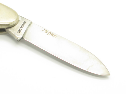 Vintage 1980s Frost Seizo Imai Seki Japan Folding Jigged Bone 3.62" Canoe Knife