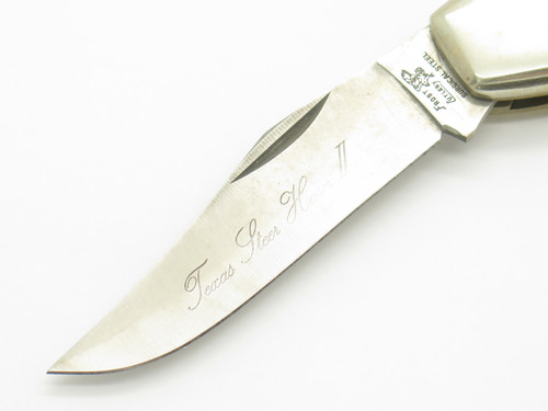 Vintage 80s Frost Cutlery Seizo Imai Seki Japan Jigged 3.87" Bone Folding Knife