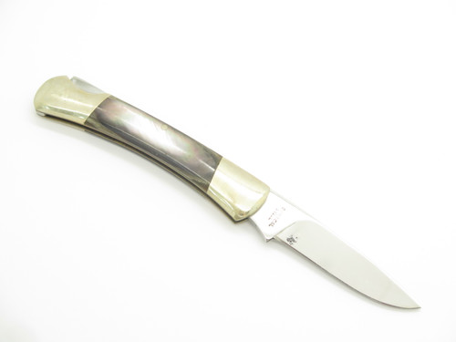 Vintage 1980s Frost Cutlery Seizo Imai Seki Japan 3.37" MOP Pearl Lockback Knife