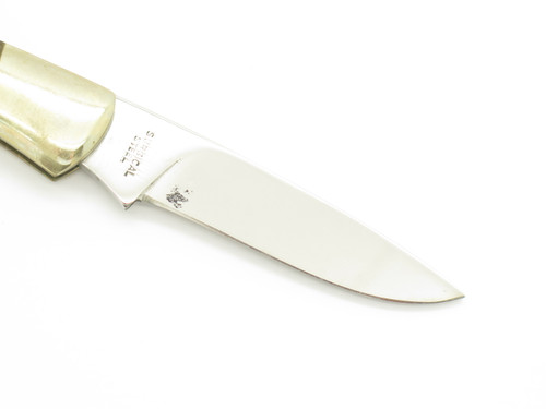 Vintage 1980s Frost Cutlery Seizo Imai Seki Japan 3.37" MOP Pearl Lockback Knife