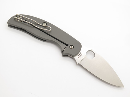 Spyderco Sage 2 C123TIP S30V Plain Blade Titanium Framelock Folding Pocket Knife