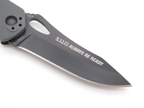 5.11 Tactical 1214 Alpha 51127 Liner Lock Plain Edge Blade Folding Pocket Knife