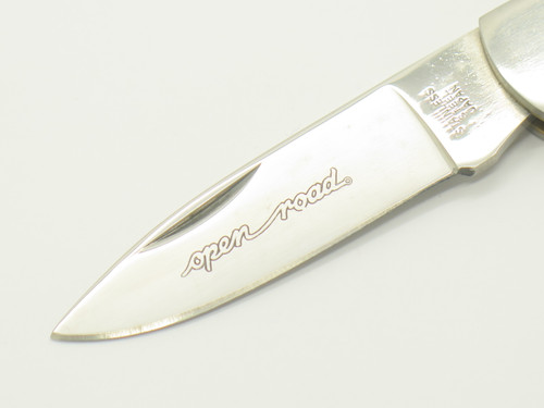 Vintage 1970s Open Road Seizo Imai Seki Japan Stainless Steel Lockback Knife