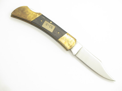 Vintage 1970s Open Road Seizo Imai Seki Japan 3" Wood Folding Lockback Knife