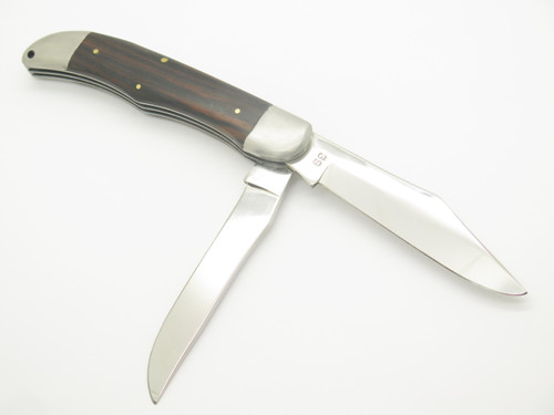 Vintage 1970s Rhino Gesco Seizo Imai Seki Japan Wood 5.12" Folding Hunter Knife