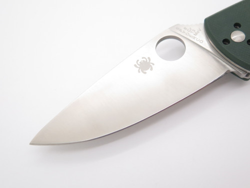 Spyderco C122GPGR Tenacious Green G10 8Cr13MoV Folding Pocket Knife