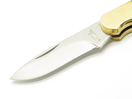 Vtg 1970s Rhino Gesco Seizo Imai Seki Japan Folding Hunter 4.5" Lockback Knife