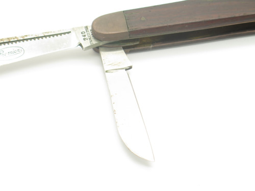 Vintage 1970s Premier Seizo Imai Seki Japan 3.87" Wood Folding Pocket Knife