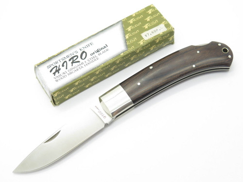 Vtg IC Cut Hiro 2200/5" Seki Japan GIN-1 Steel Folding Hunter Pocket Knife