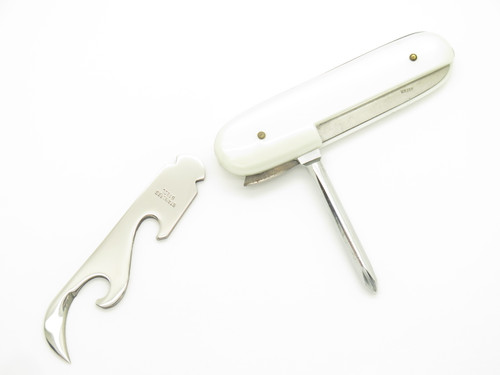 Vintage Barlow 1960s Seki Japan Folding Screwdriver Multi Tool Pocket Knife Kit